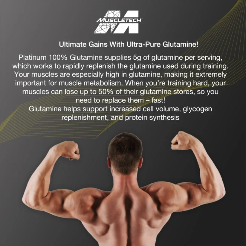 MuscleTech Platinum 100% Glutamine | Shrufit