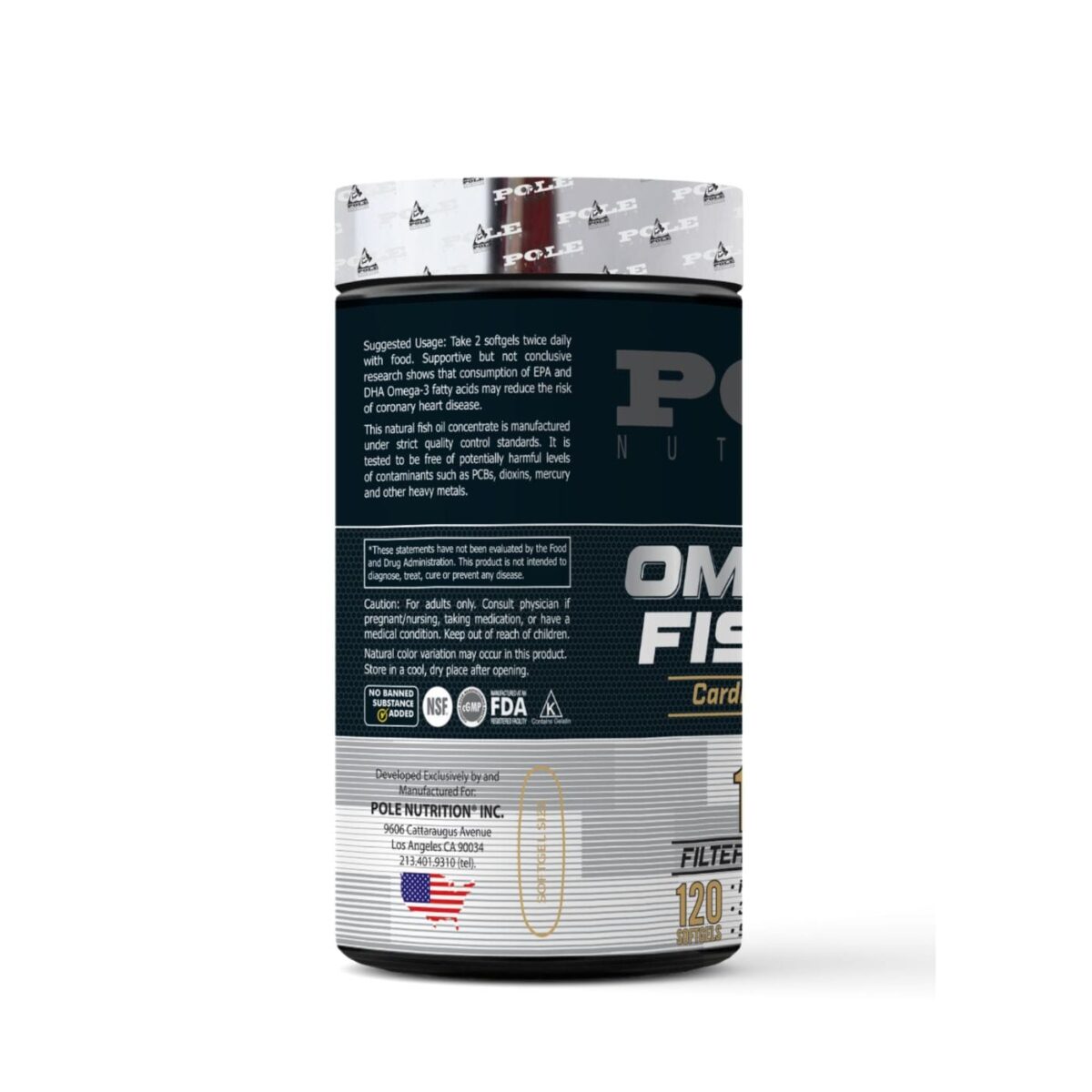Pole Nutrition Omega 3 Fish Oil 120 Softgels - Image 2