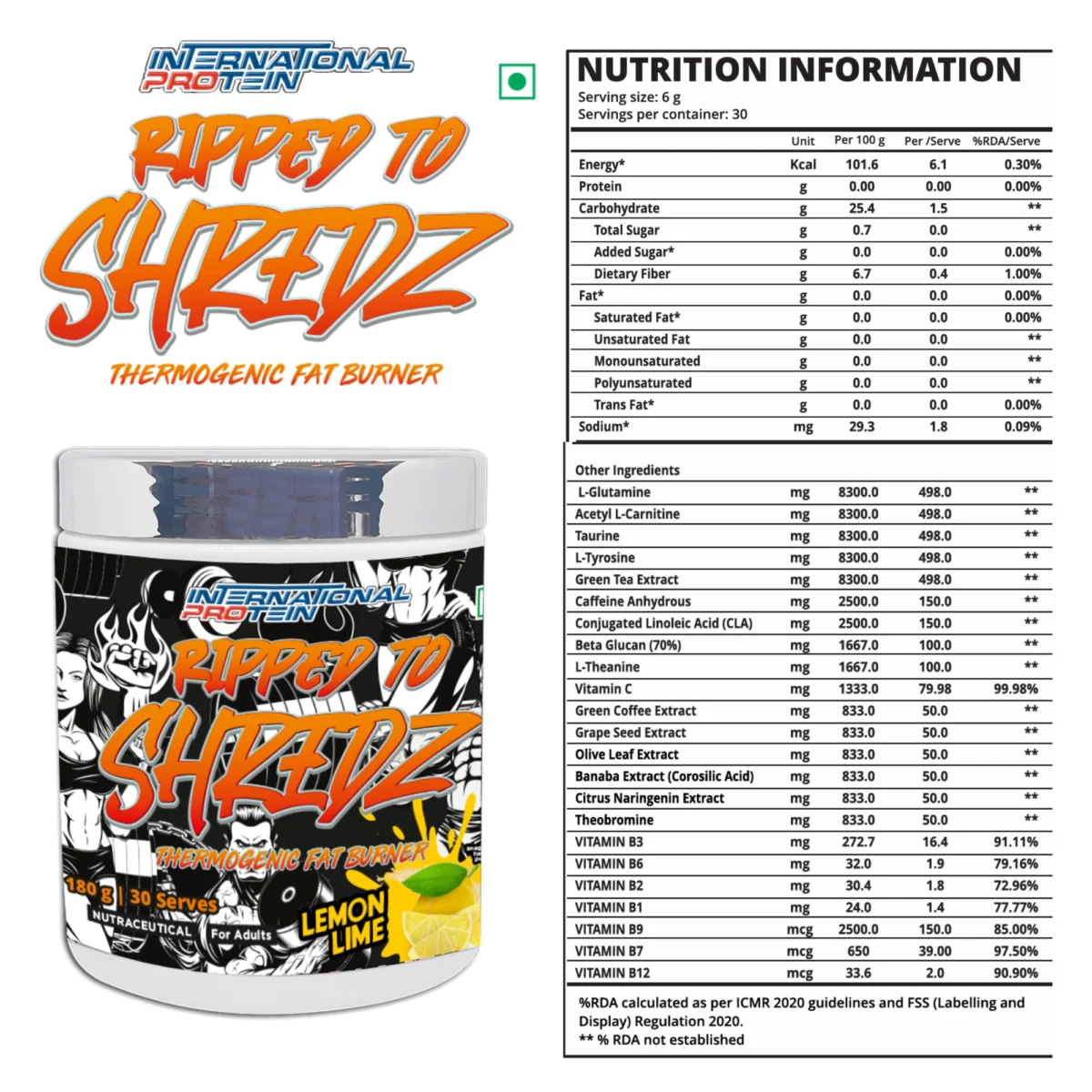 International Protein Ripped To Shredz - Image 2