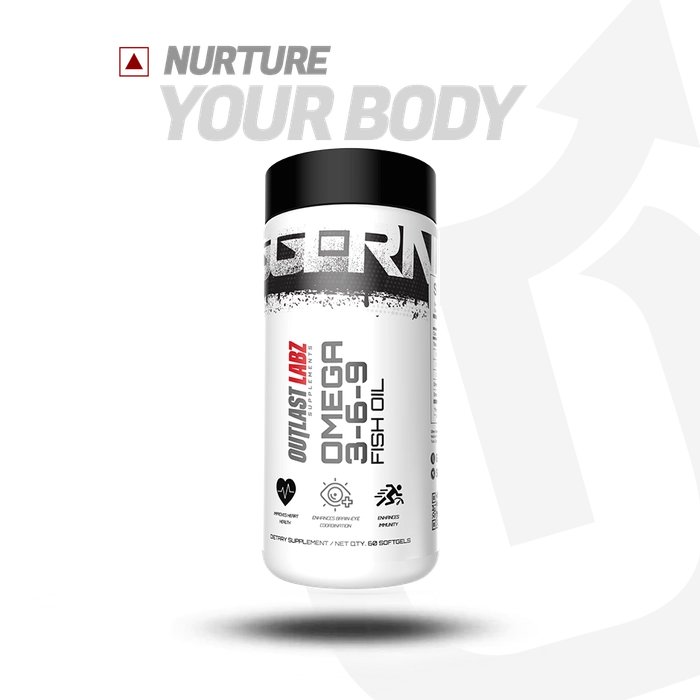 Outlast Labz Omega 3-6-9 Fish Oil 60 Softgels