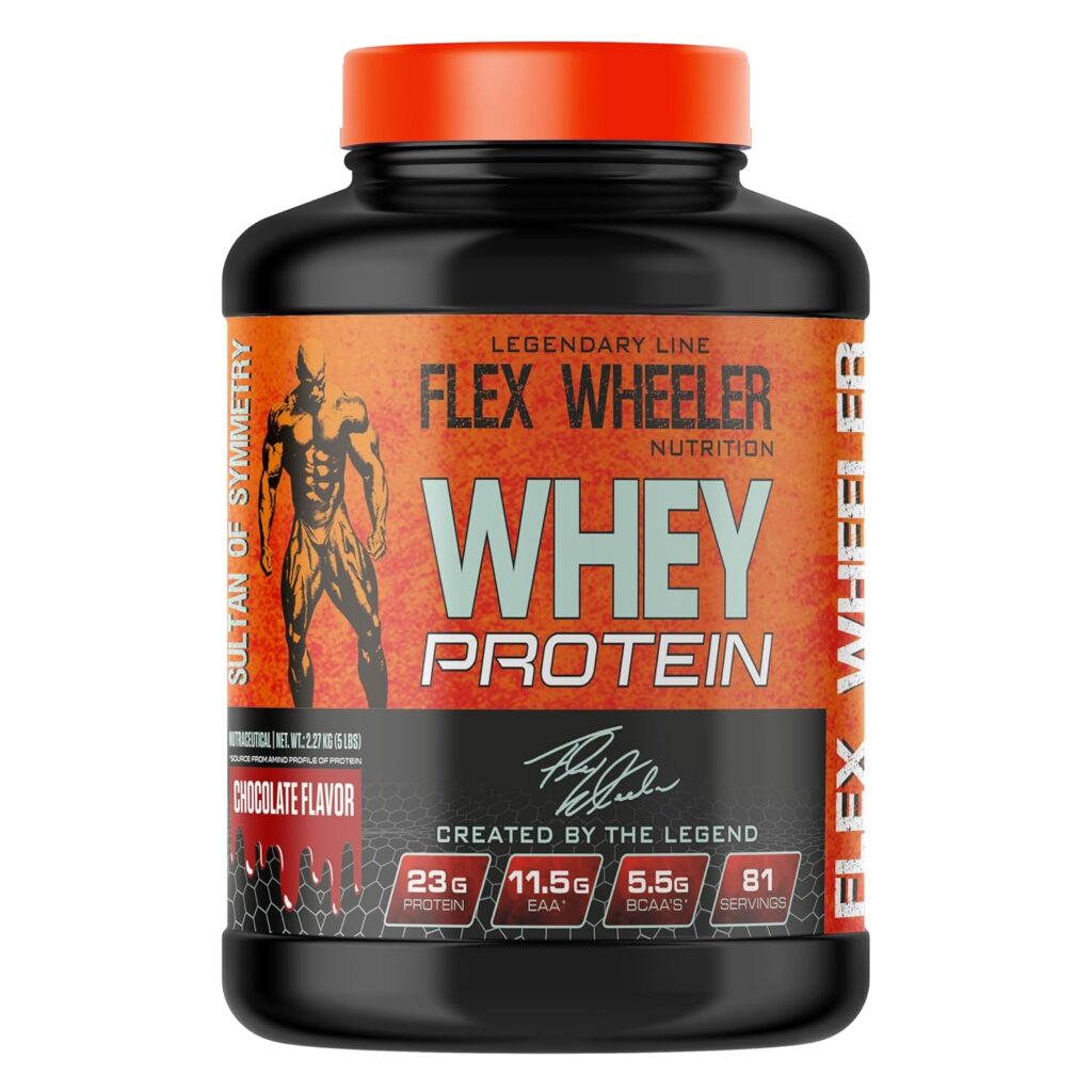 flex wheeler nutrition whey protein powder