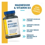 Applied Nutrition Magnesium & Vitamin D3 Capsules - Image 2
