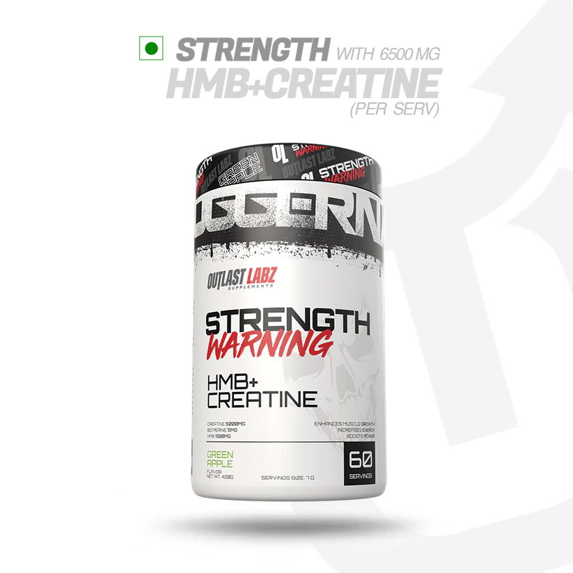 Outlast Labz Strength Warning HMB + Creatine