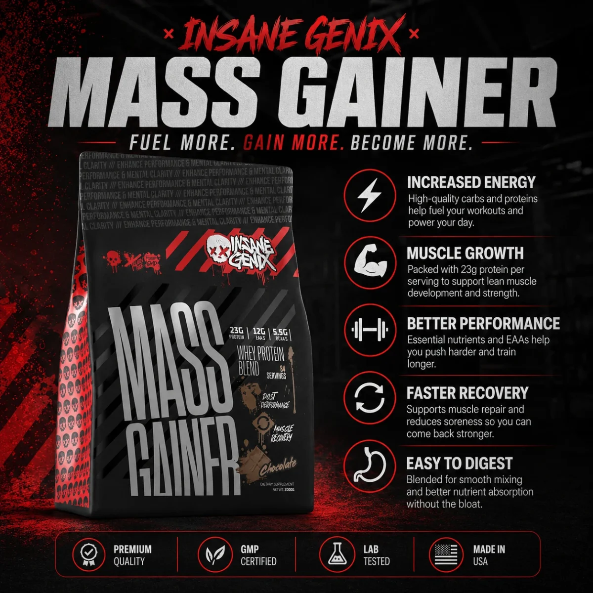 shrufit-103-Insane-Genix-High-Protein-Mass-Gainer Insane Genix High Protein Mass Gainer - Image 2