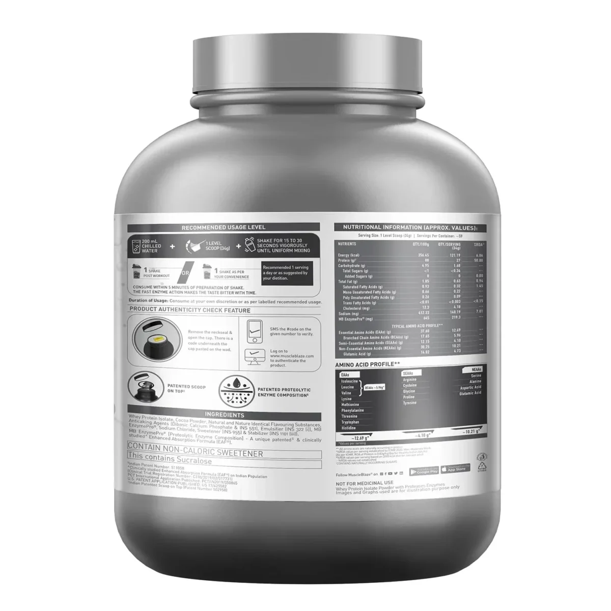 shrufit-107-Muscleblaze-Biozyme-Iso-Zero-Low-Carb MuscleBlaze Biozyme Iso Zero Low Carb - Image 8